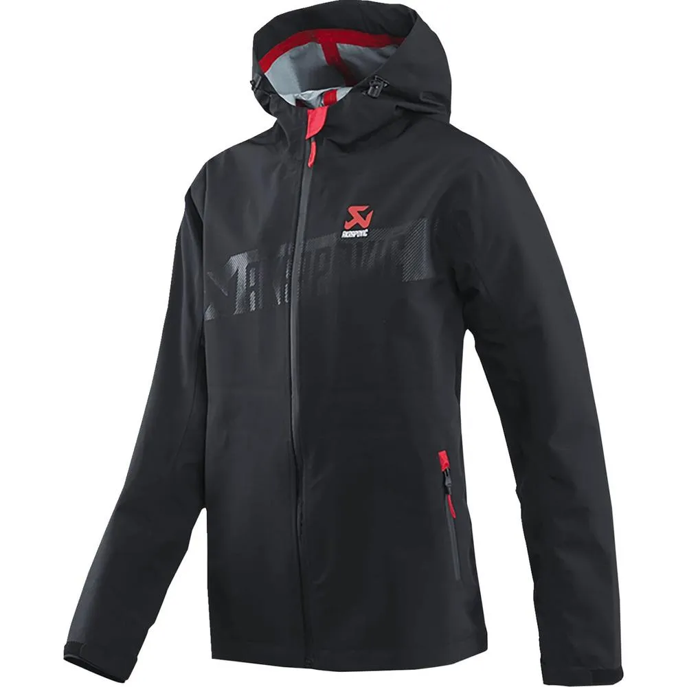 Akrapovic Corpo Rain Jacket Black / Red