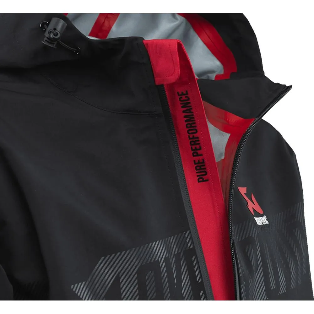 Akrapovic Corpo Rain Jacket Black / Red