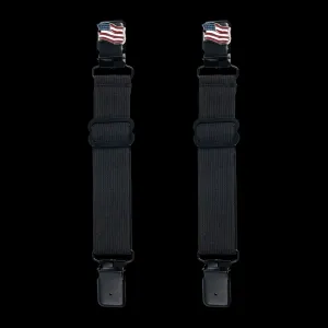 American USA Flag Alligator Boot Clips