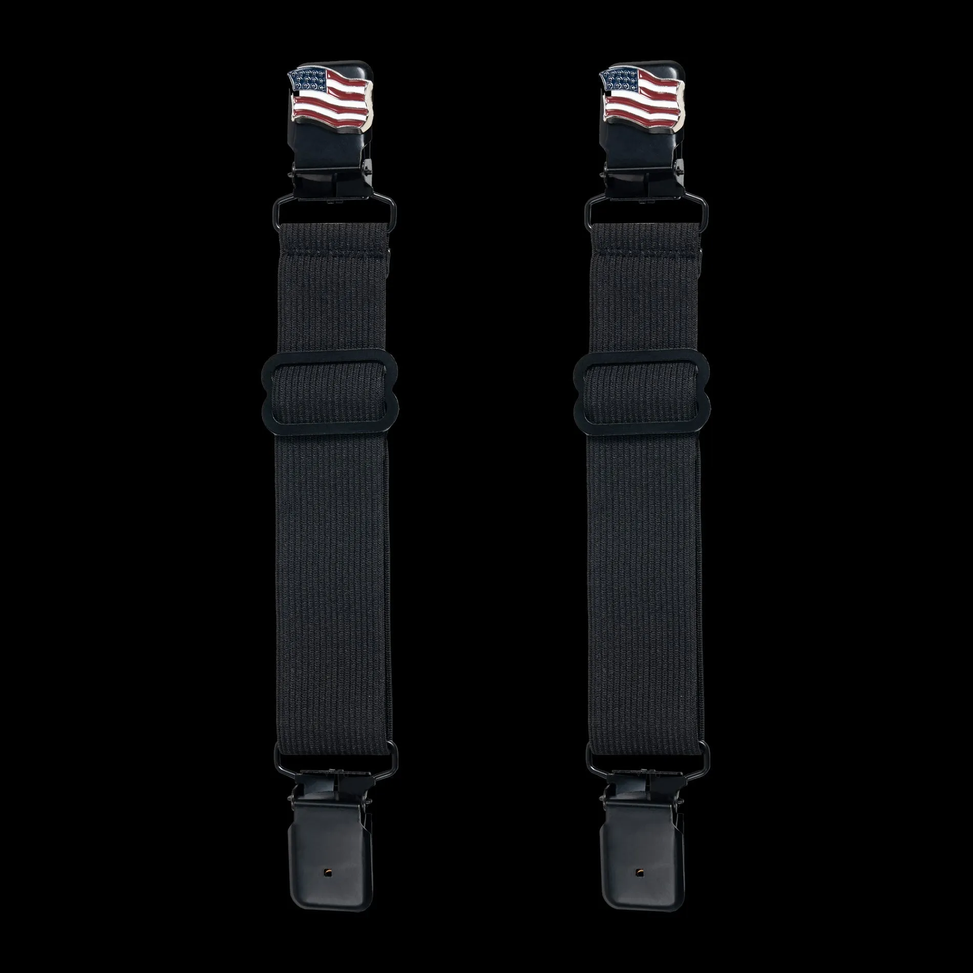 American USA Flag Alligator Boot Clips