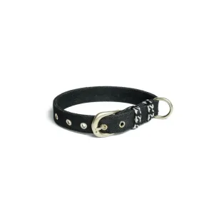 Black Denim Fabric Belt Collar