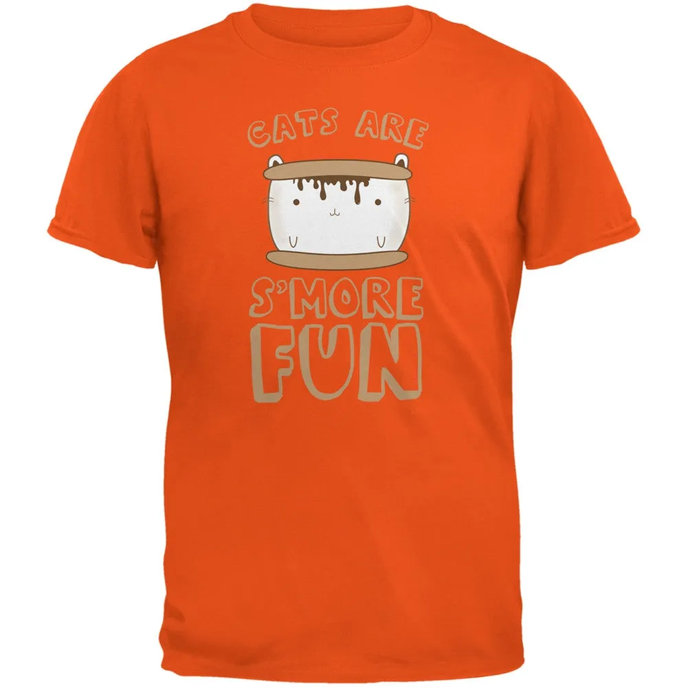 Cats Are S'More Fun Orange Youth T-Shirt