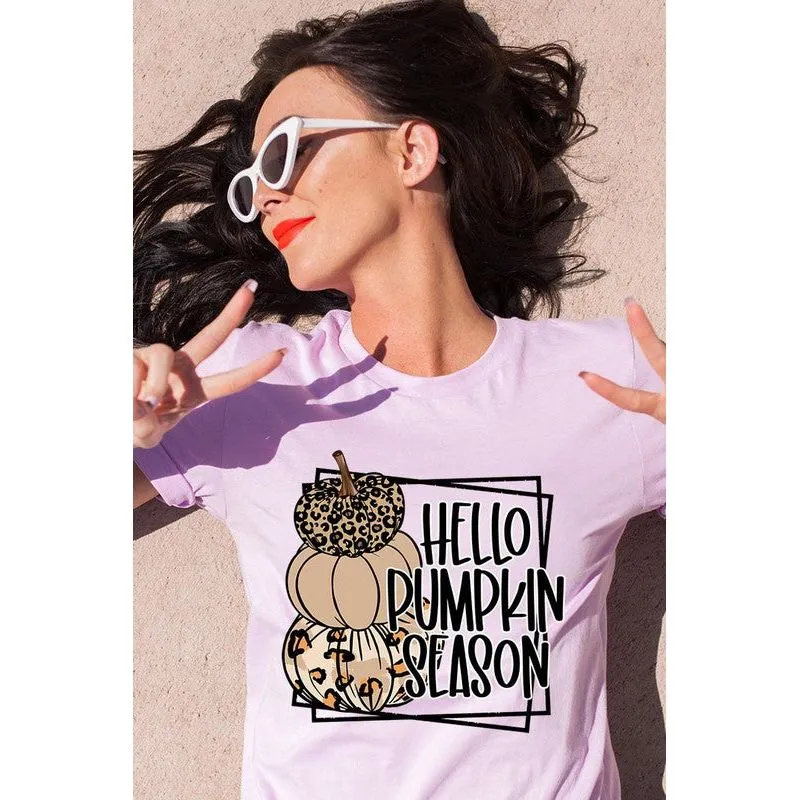 COLOR BEAR  Hello Pumpkin Season Short sleeve Graphic T-Shirt