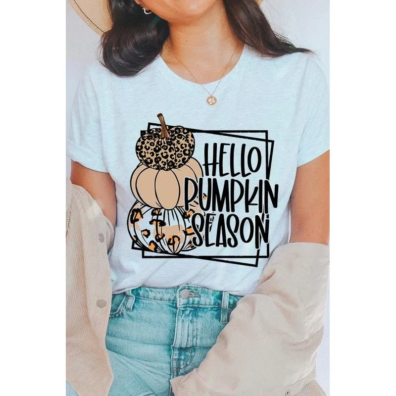 COLOR BEAR  Hello Pumpkin Season Short sleeve Graphic T-Shirt