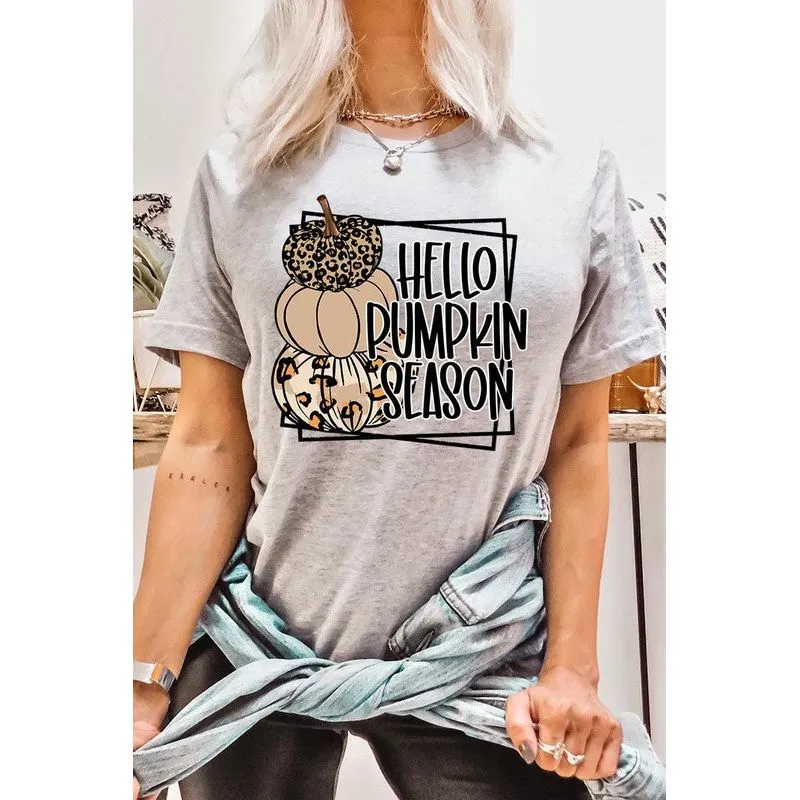 COLOR BEAR  Hello Pumpkin Season Short sleeve Graphic T-Shirt