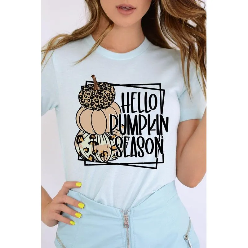 COLOR BEAR  Hello Pumpkin Season Short sleeve Graphic T-Shirt