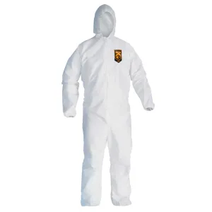 Coveralls - KleenGuard™ A20 White, Breathable Particle Protection, Hooded