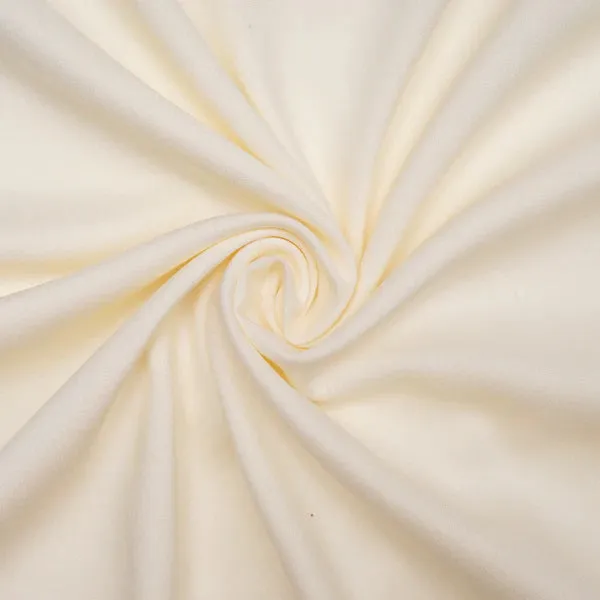 Cream Plain Dyed Rayon Fabric (Wholesale)