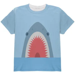 Cute Fun Shark Attack All Over Youth T Shirt