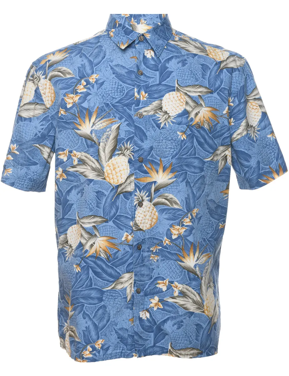 Fruit Print Hawaiian Shirt - M