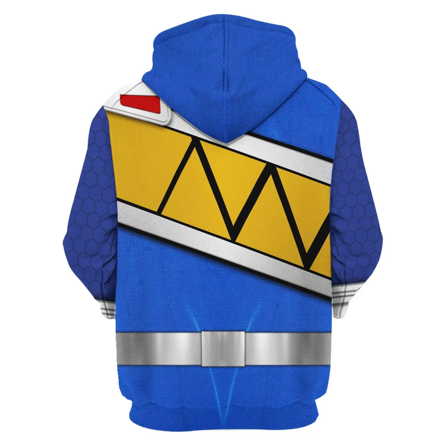 Gearhomie Blue Power Rangers Dino Charge Hoodies Sweatshirt T-shirt Hawaiian