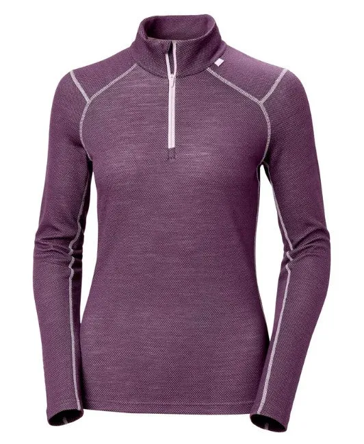 Helly Hansen Womens Lifa Merino Mid Weight 1/2 Zip Base Layer