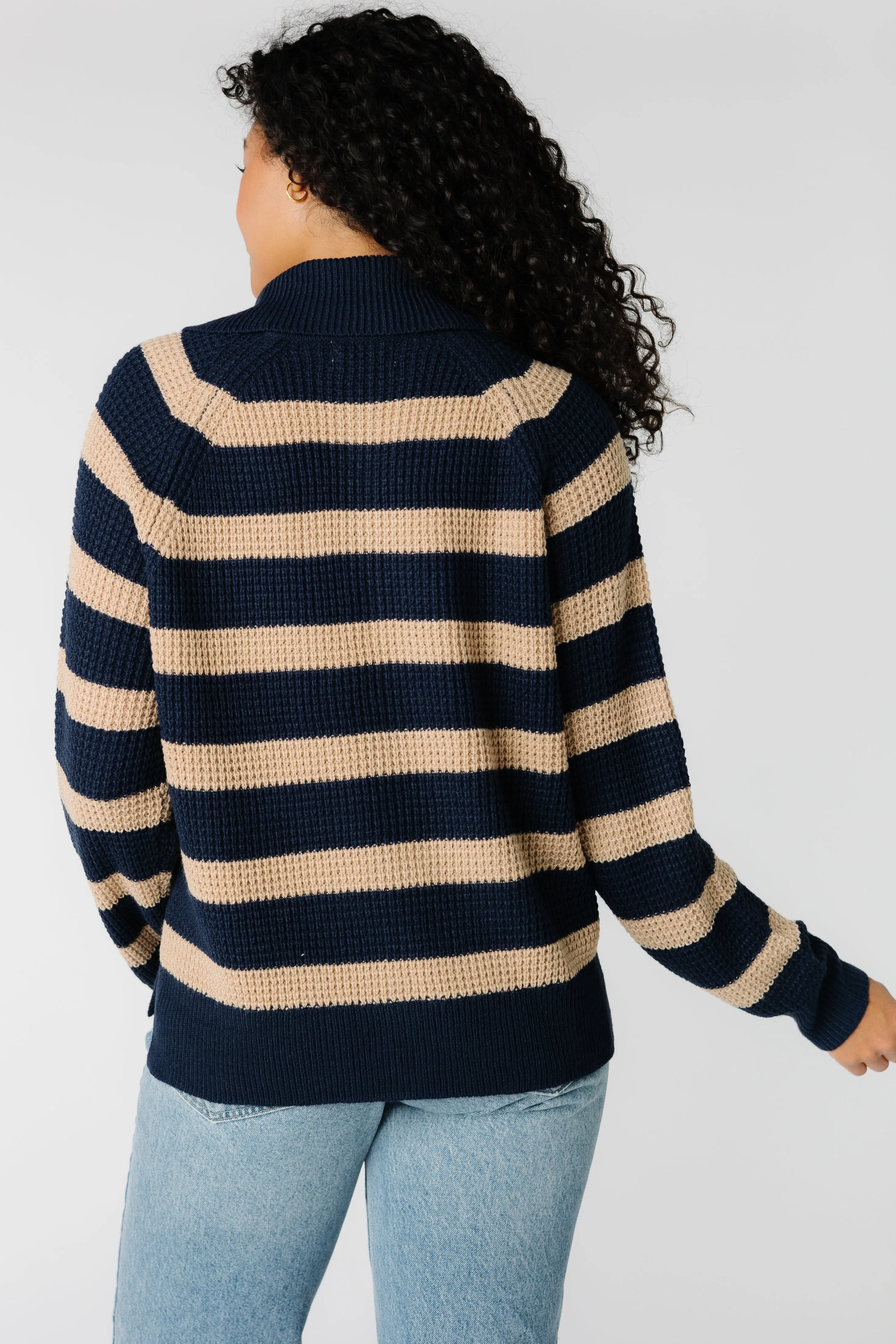 Henley Snap Neck Sweater