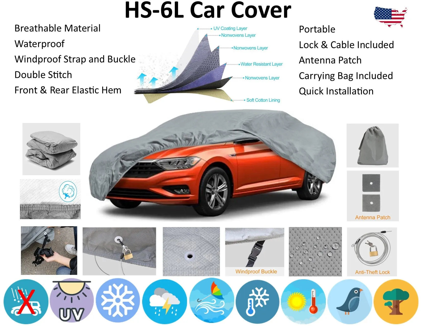 HS-6 SUV Cover