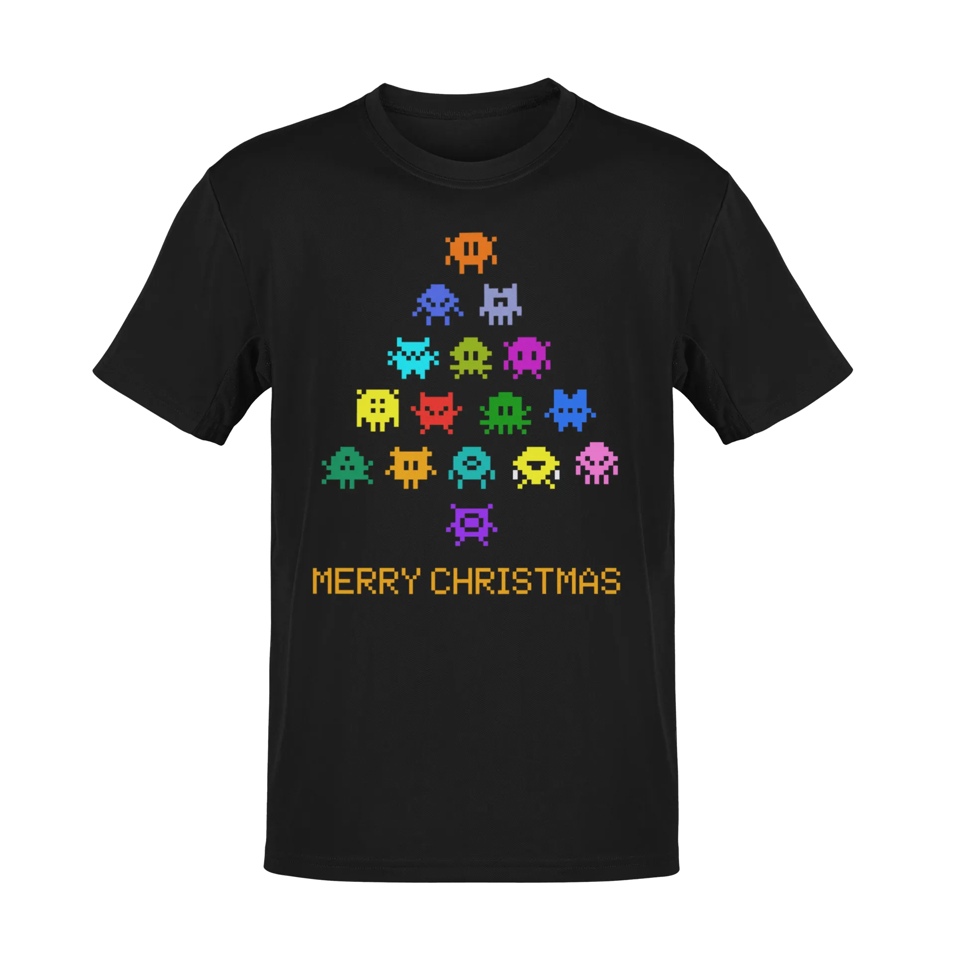 Invaders Christmas Tree Adult for Men and Women T-Shirt