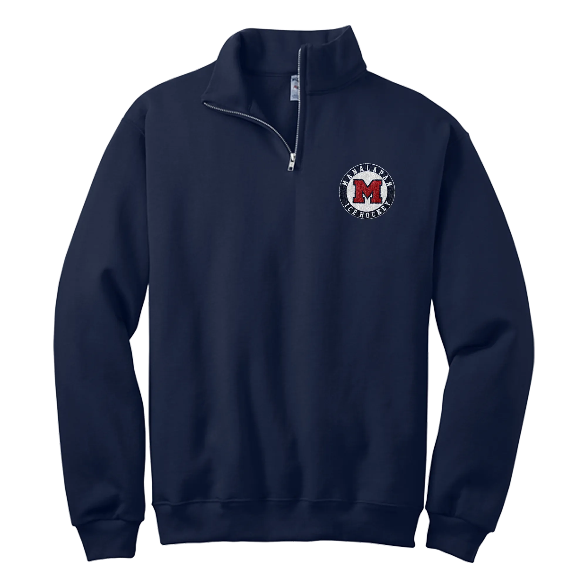 Manalapan Hockey NuBlend 1/4-Zip Cadet Collar Sweatshirt