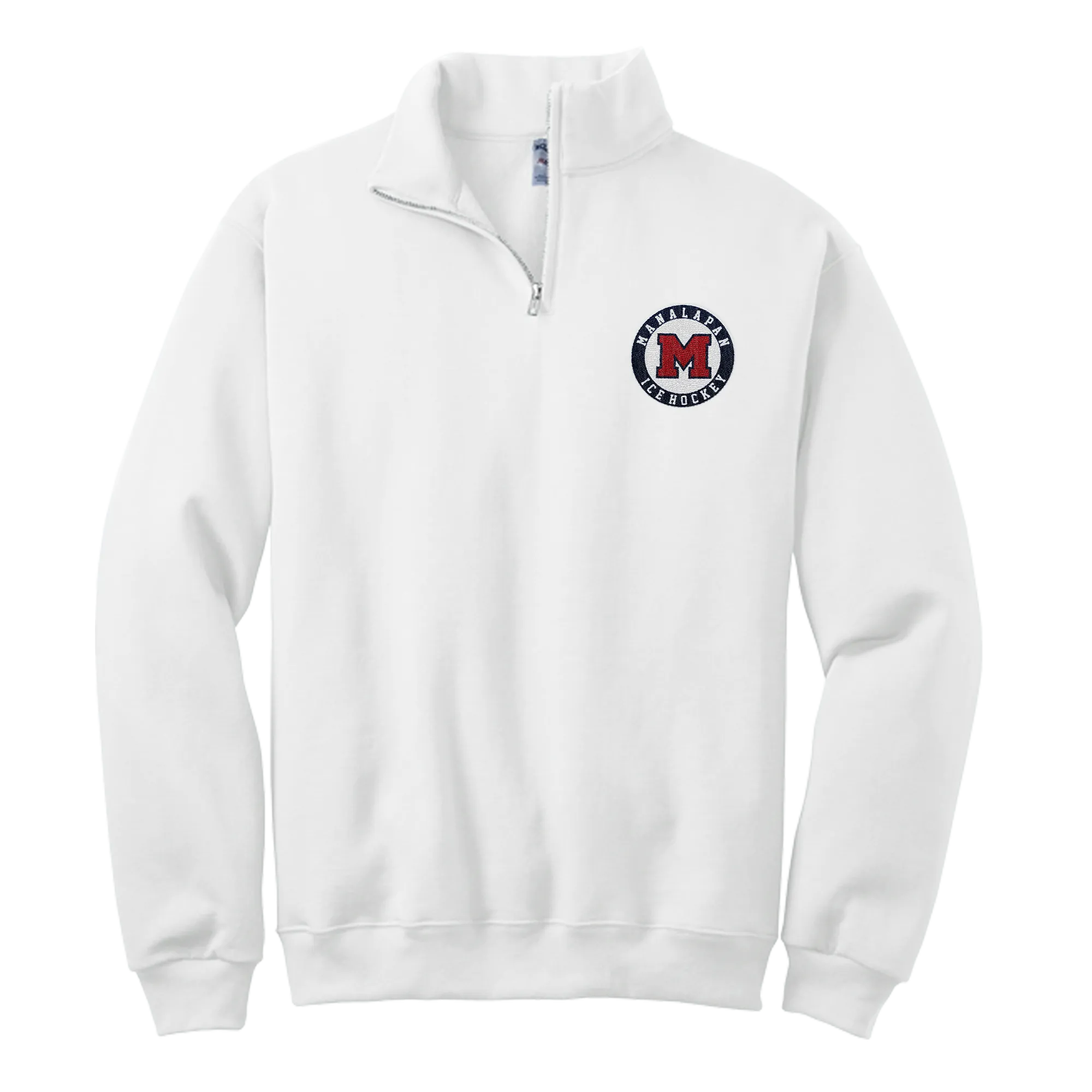 Manalapan Hockey NuBlend 1/4-Zip Cadet Collar Sweatshirt