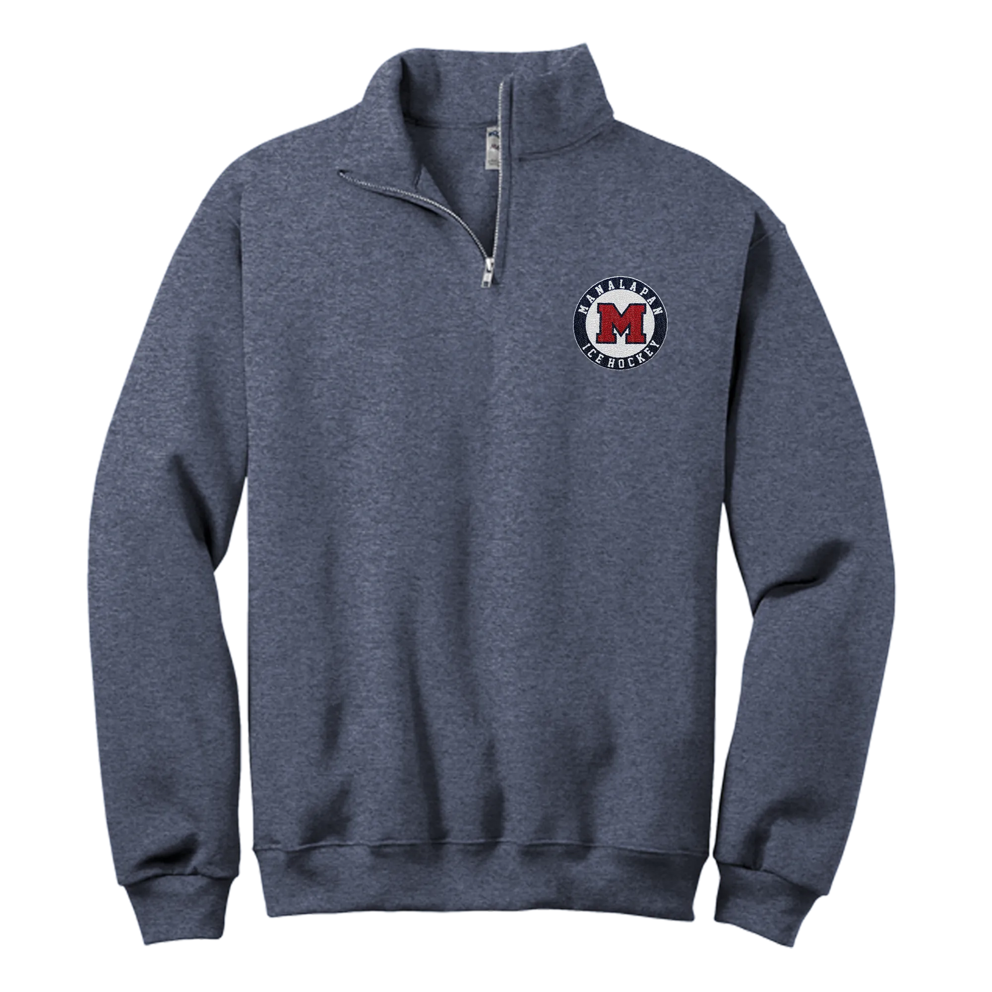 Manalapan Hockey NuBlend 1/4-Zip Cadet Collar Sweatshirt