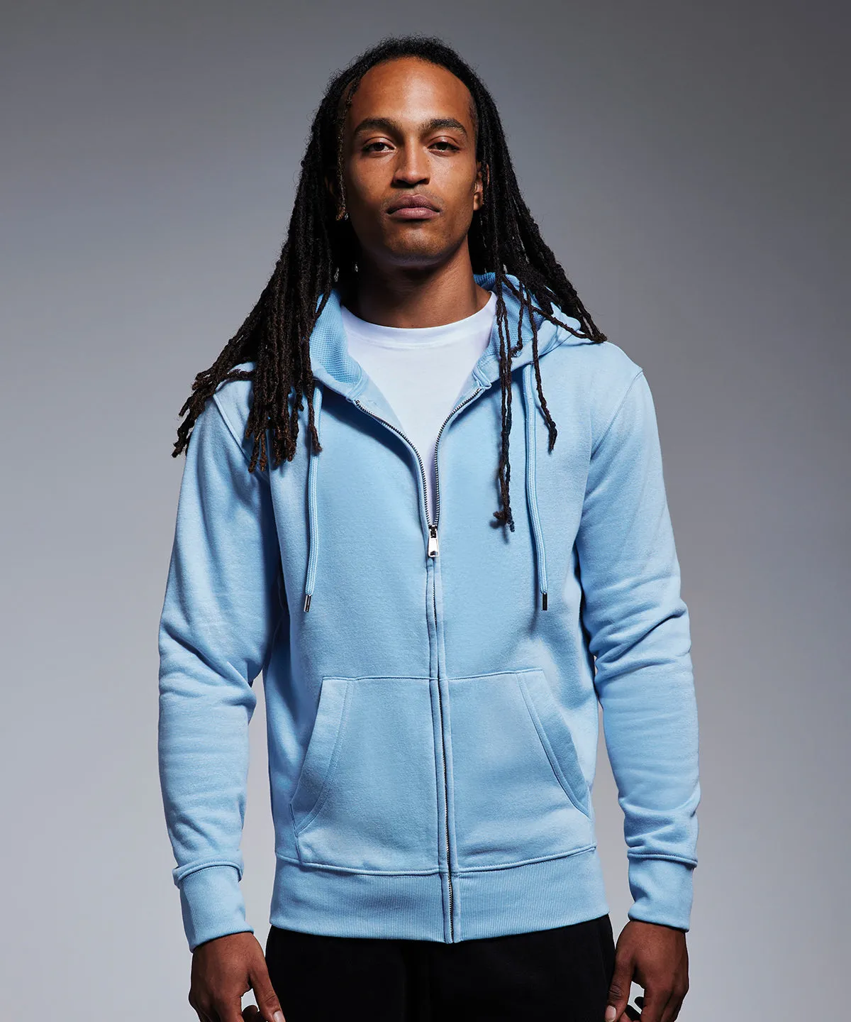 Mens Anthem full-zip hoodie | Charcoal