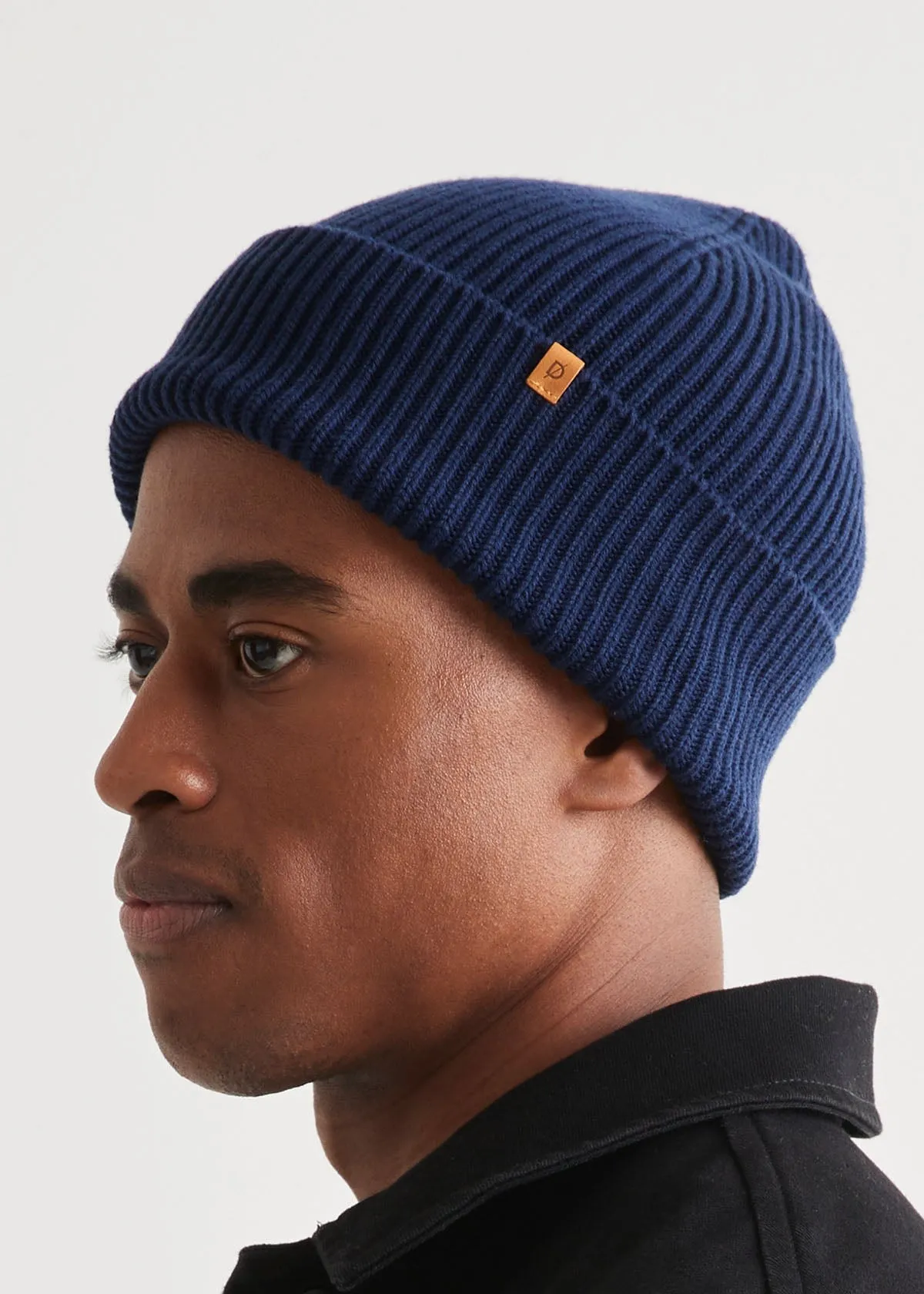 Merino Wool Beanie - Marine