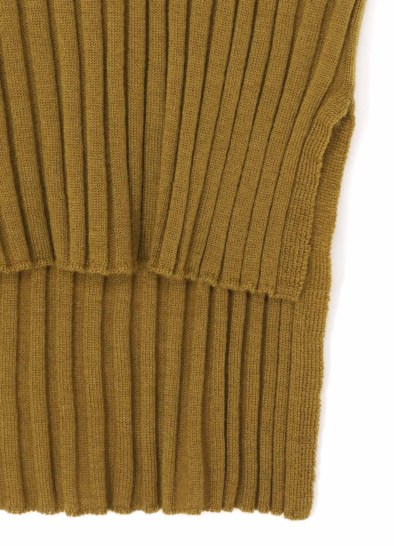 MERINO WOOL RIB CREW NECK KNITWEAR