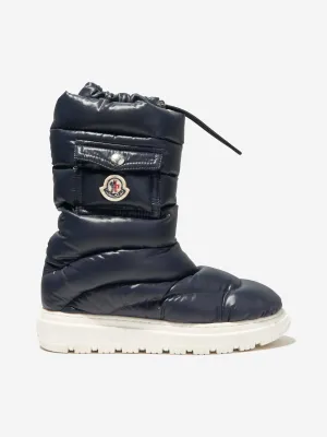 Moncler Enfant Kids Petit Gaia Pocket Snow Boots in Navy