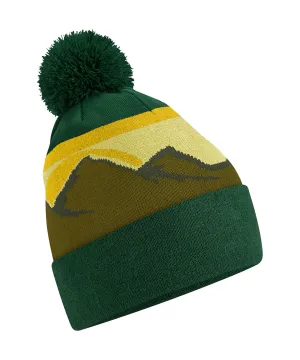 Mountain peaks pom pom beanie | Alpine Peaks