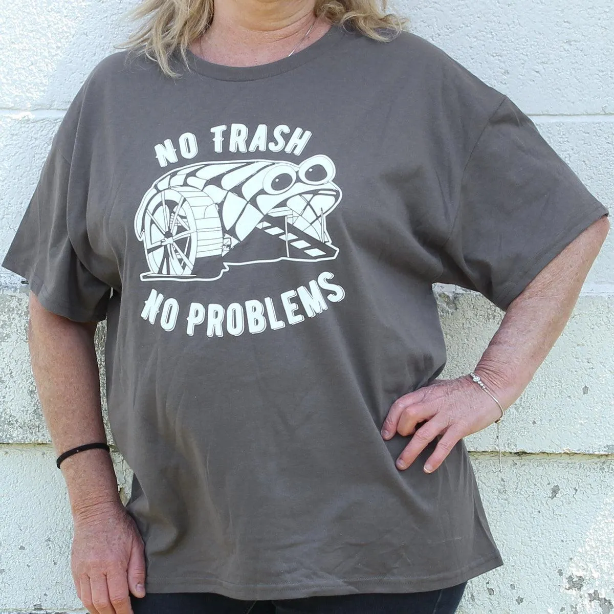 Mr. Trash Wheel - No Trash No Problems (Smoke Grey) / Shirt