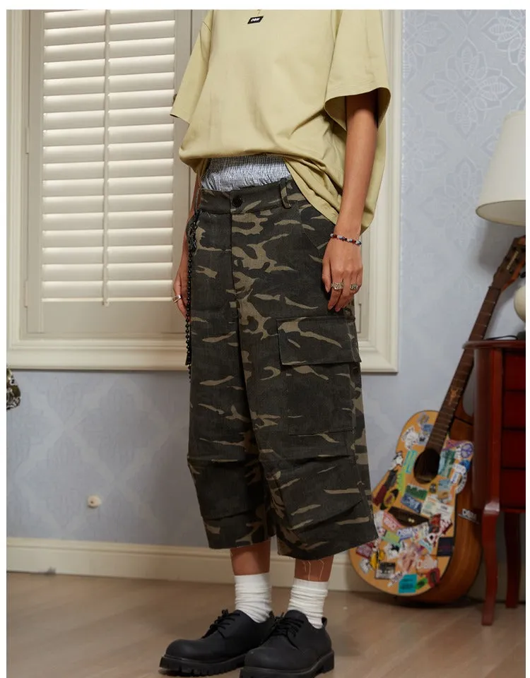 Multi-Pocket Camouflage Pants