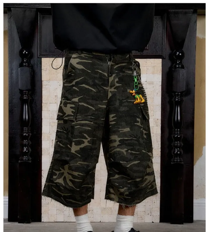 Multi-Pocket Camouflage Pants