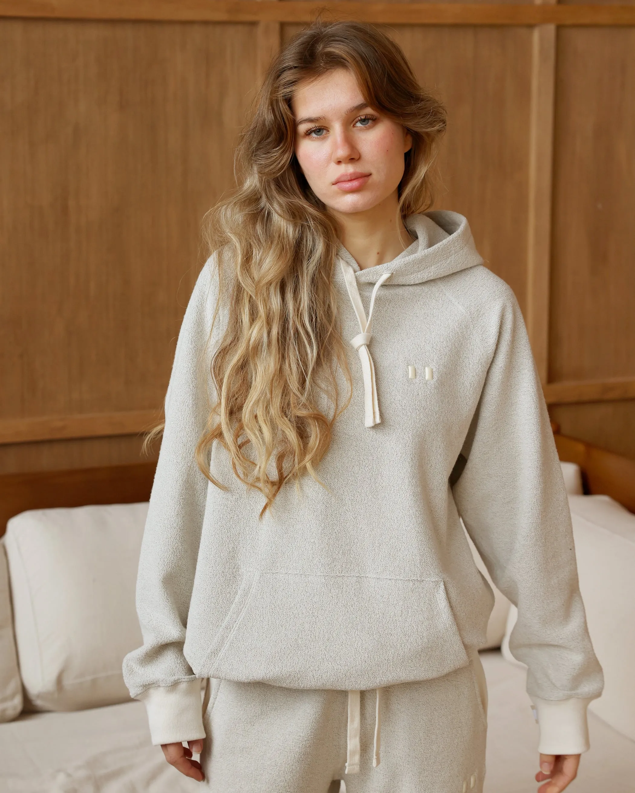 Reverse French Terry Hoodie Natural - Unisex