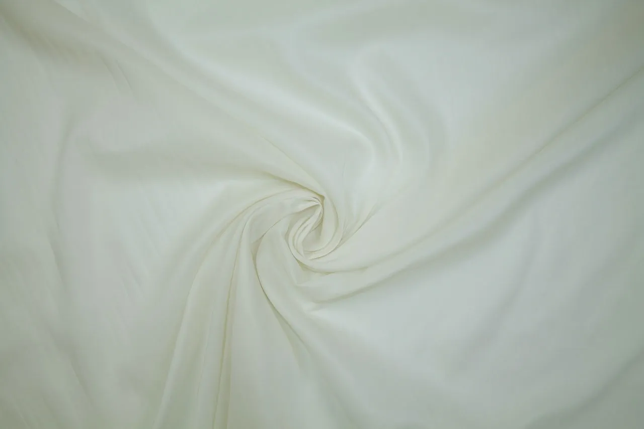 Sateen Finish Stretch Lining - Ivory