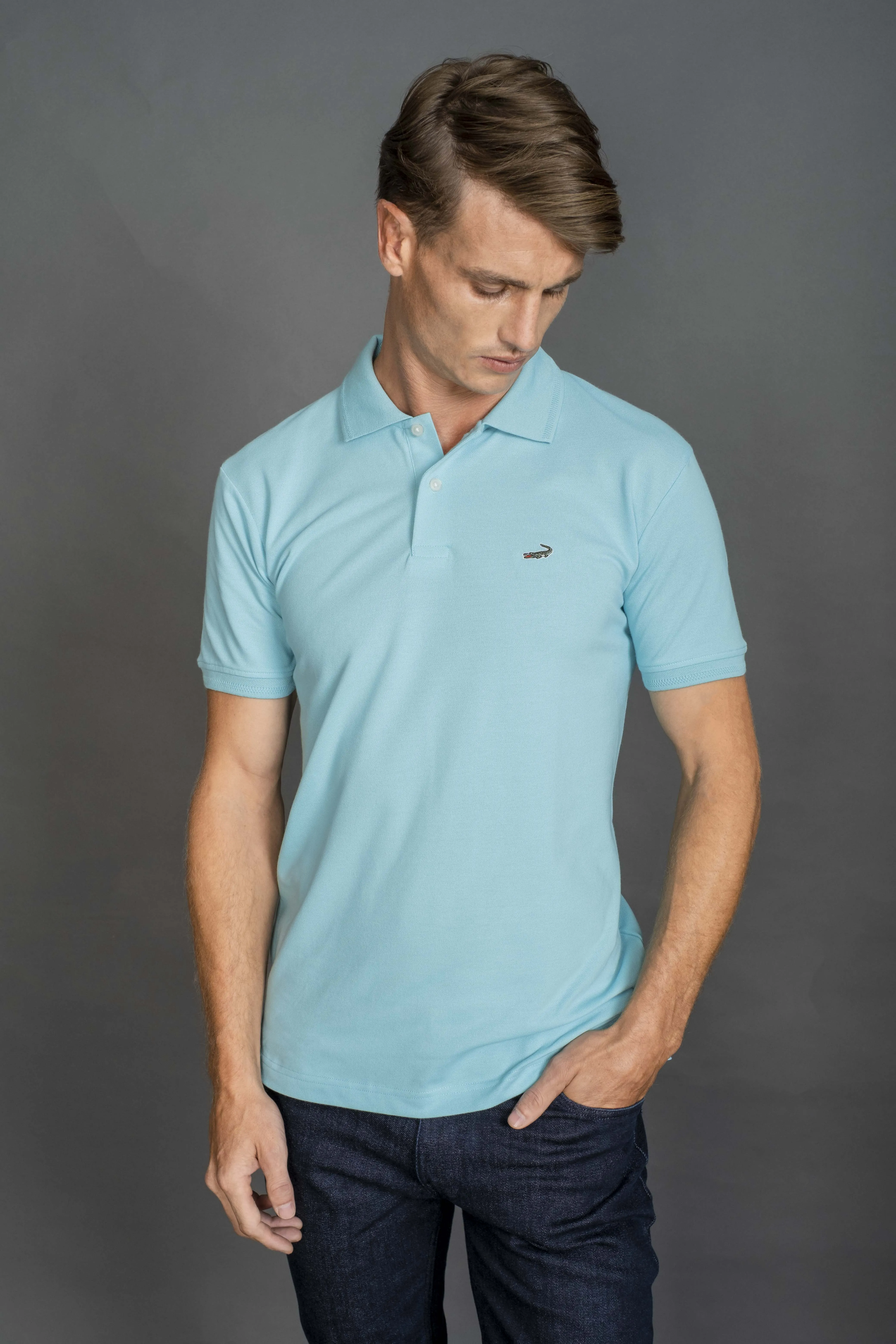 Slim Fit - Casual Polo - Powder