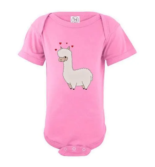 t-shirt: Alpaca Love Infant Fine Jersey Bodysuit Onesie