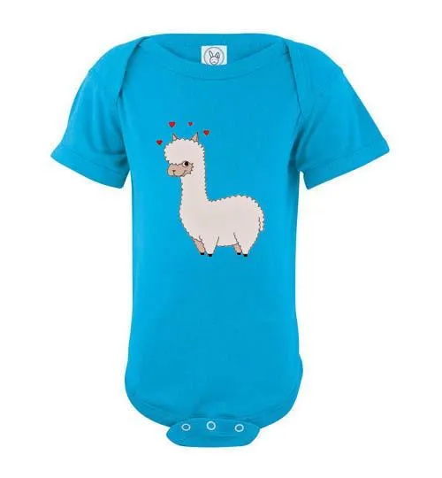 t-shirt: Alpaca Love Infant Fine Jersey Bodysuit Onesie