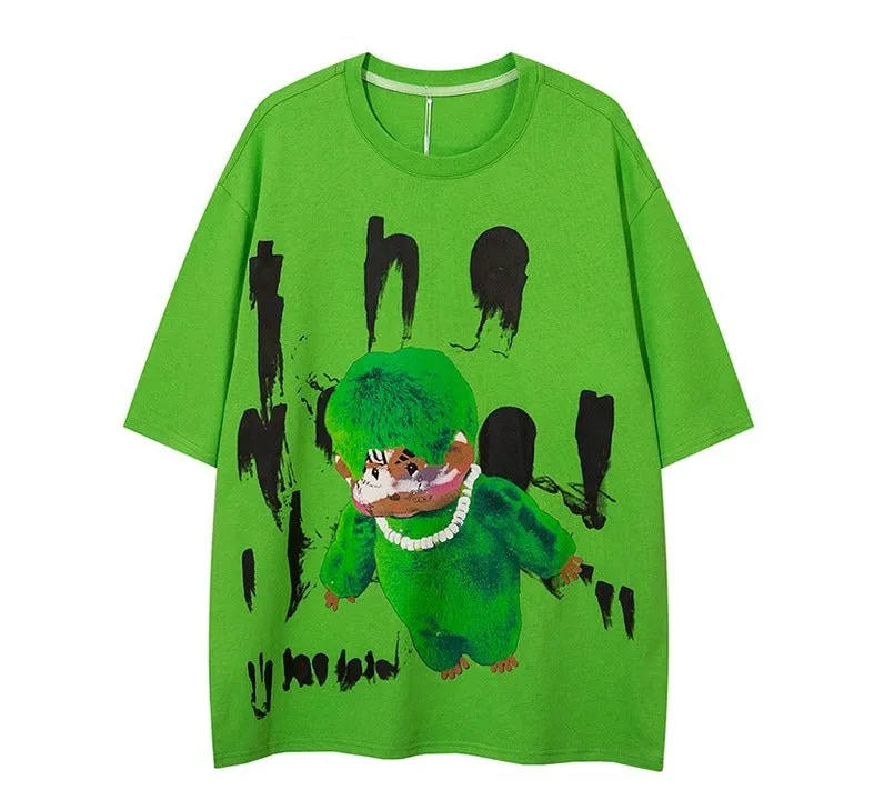 T-shirts cartoon fun graffiti unisex