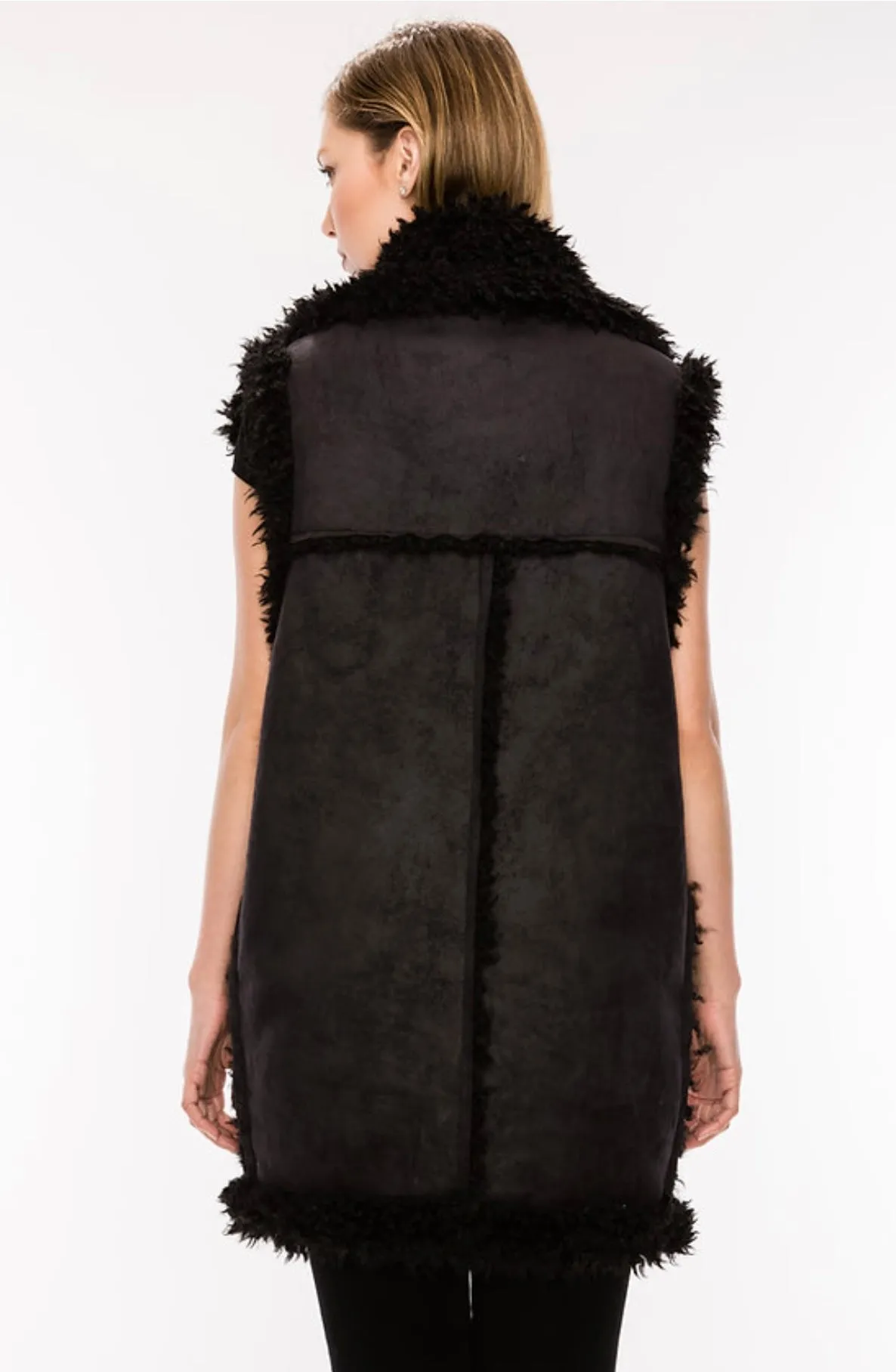 The Kaia Faux Shearling Vest