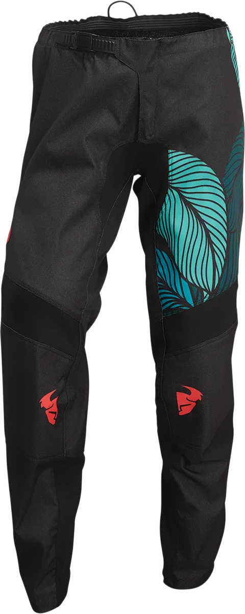 THOR Women's Sector Urth Pants - Black/Teal - 3/4 2902-0271