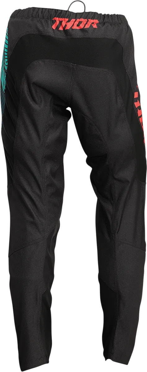 THOR Women's Sector Urth Pants - Black/Teal - 3/4 2902-0271