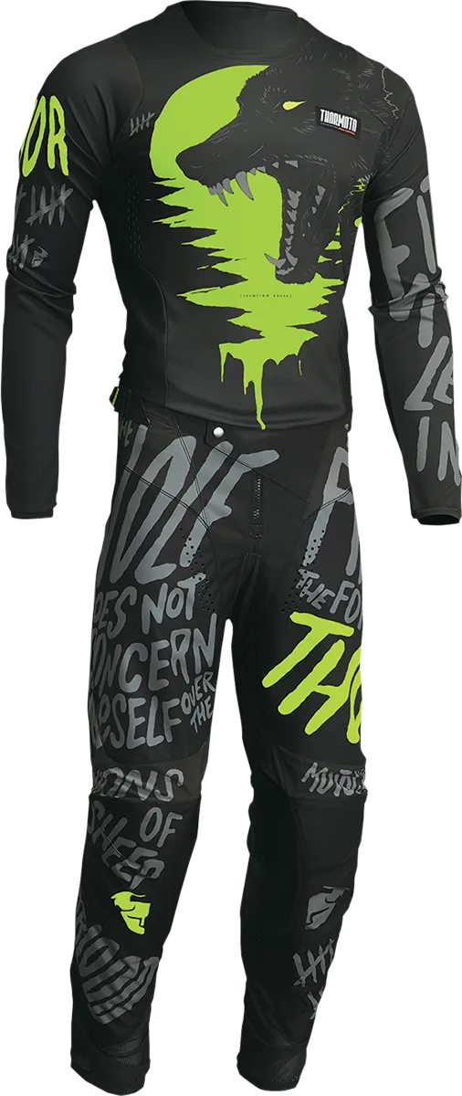 THOR Youth Pulse Counting Sheep Pants - Charcoal/Acid - 18 2903-2073