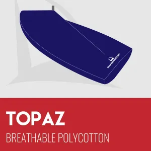 Topaz UNO Boat Cover -Mast Up - Breathable Polycotton