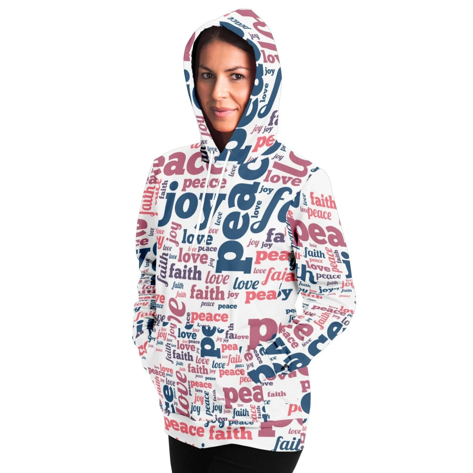 Uniquely You Womens Hoodie - Pullover Sweatshirt - Graphic/Peace Love