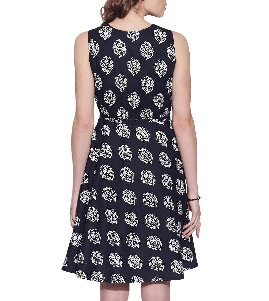 Women Apparels Cotton Printed Dress,Machine Washable,W-CPD34-1609, Size-34 Inch