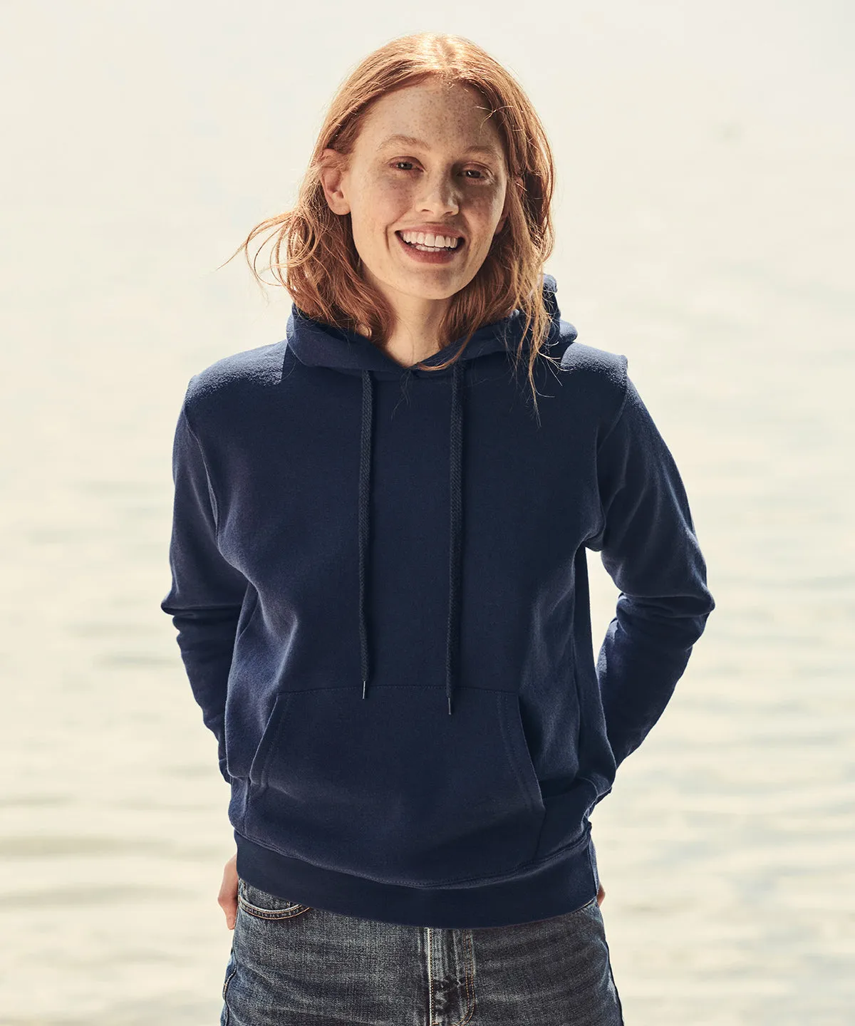 Womens Classic 80/20 hooded sweatshirt | Royal Blue