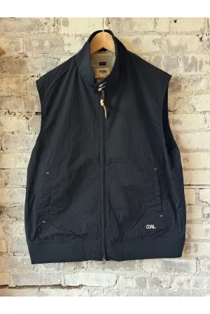 Zip Up Wind Vest - Navy