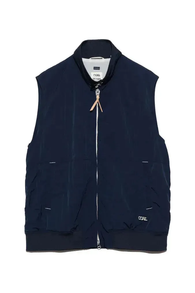 Zip Up Wind Vest - Navy